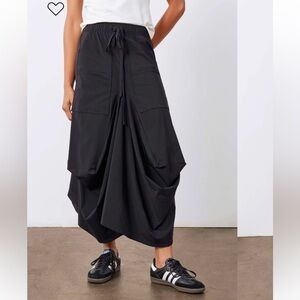 Ruti The Go-To Skirt Lagenlook Elastic Waist Pull on  Women's Size XL Black